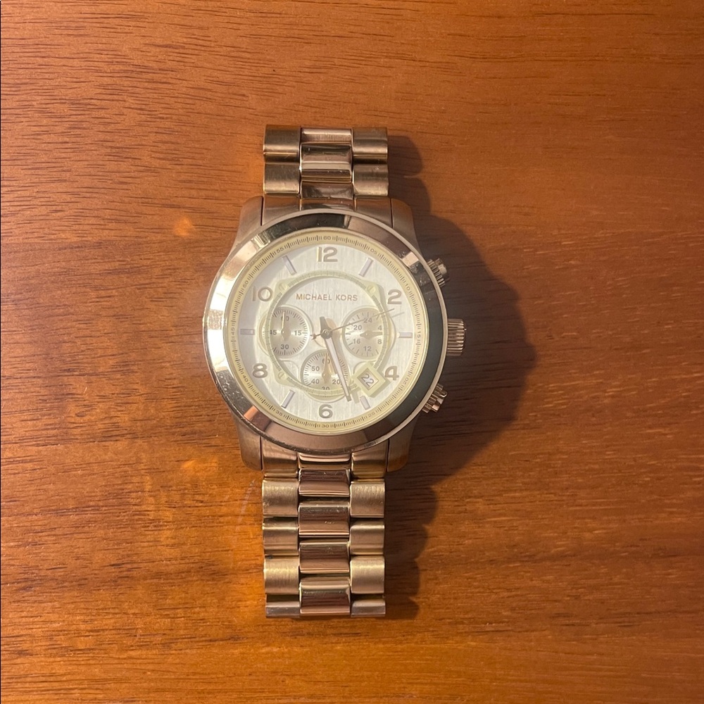 Michael Kors Gold Oversized Unisex Watch